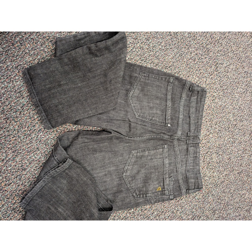 Anthropologie Pilcro Straight Leg Jeans Charcoal Gray Denim Size 26 High‎ Rise
